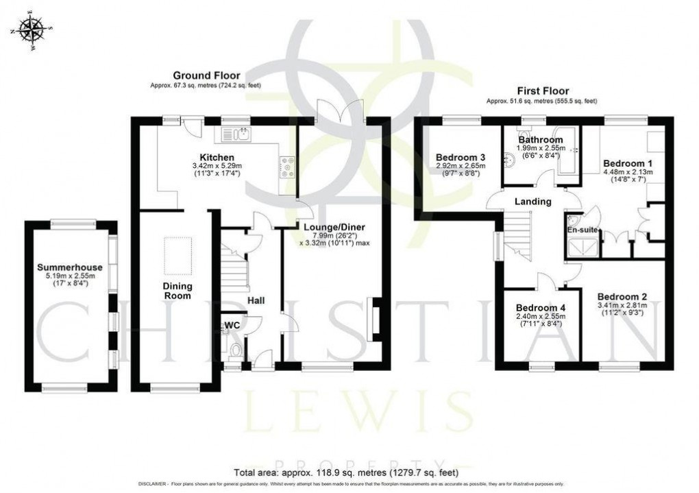 Floorplan for Seward Road, Badsey, Evesham