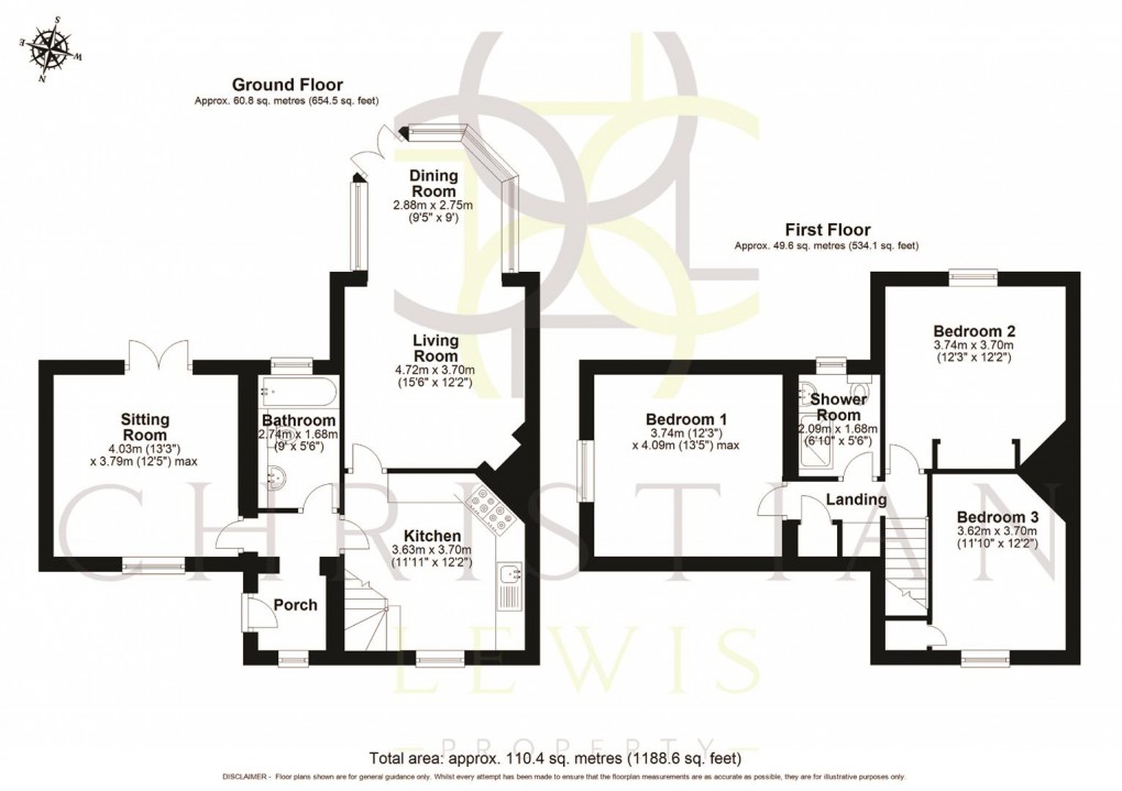 Floorplan for Broad Marston Lane, Mickleton, Chipping Campden