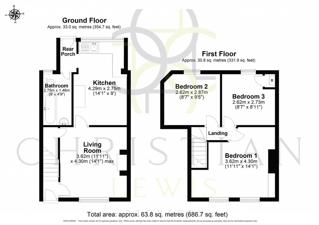 Floorplan for Willersey Road, Badsey, Evesham