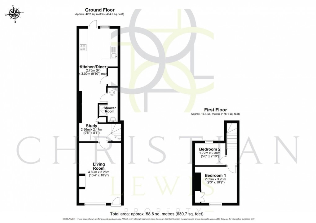 Floorplan for Church Street, Evesham