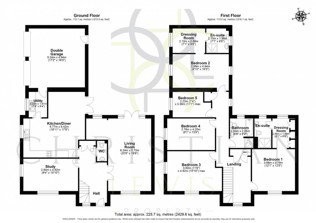 Floorplan for Orchard Close, South Littleton, Evesham