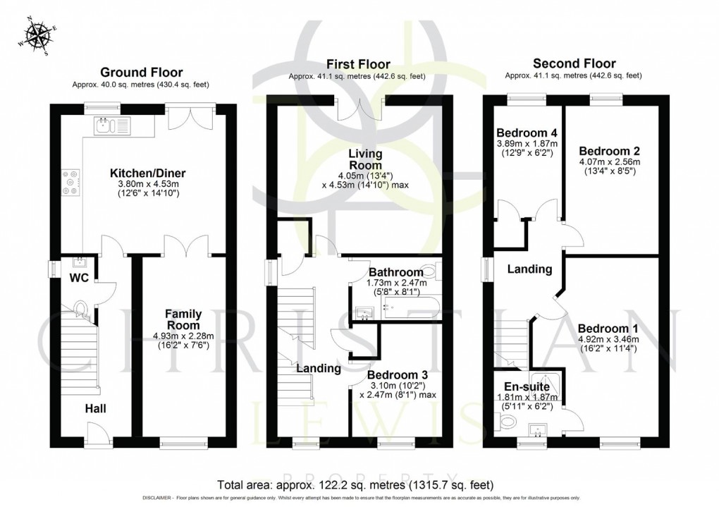 Floorplan for Poppy Close, Evesham