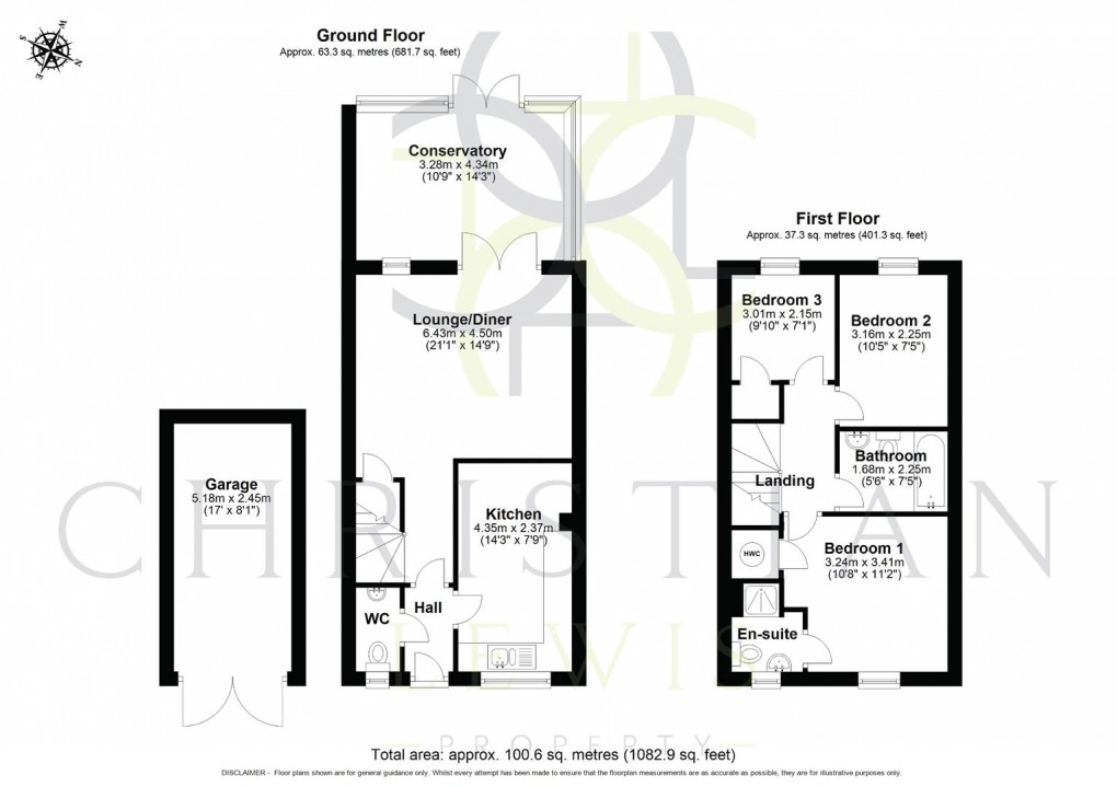 Floorplan for Longdon Court, Wickhamford, Evesham