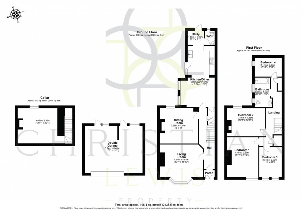 Floorplan for Greenhill, Evesham