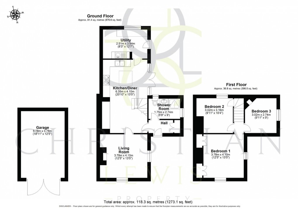 Floorplan for Hinton-On-The-Green, Evesham