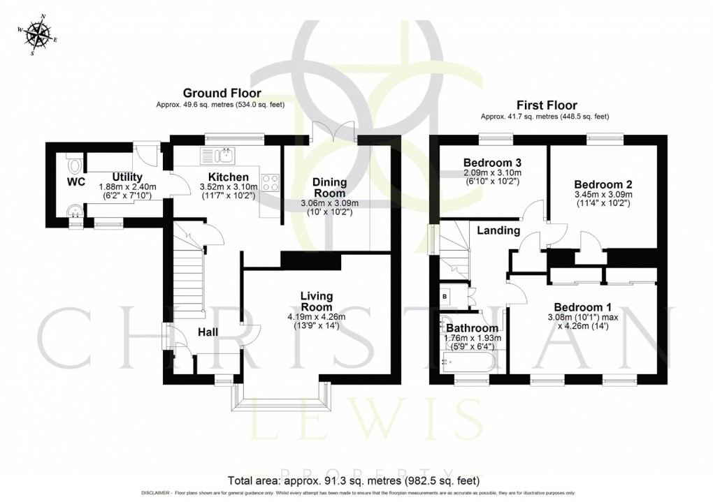 Floorplan for Badsey Road, Evesham