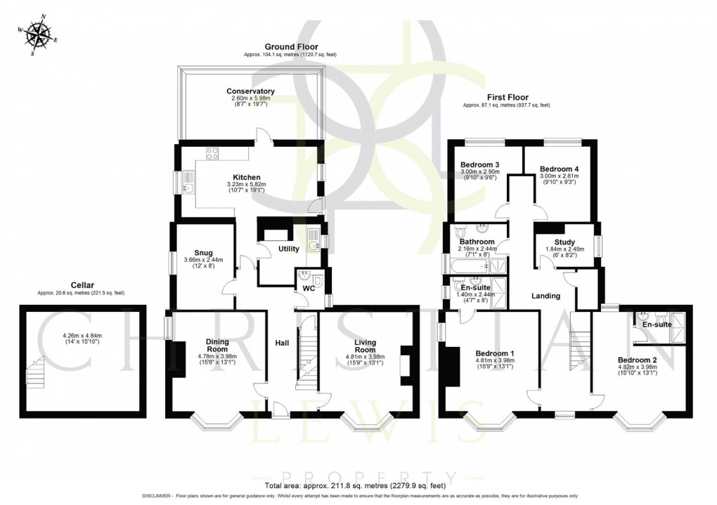 Floorplan for Bretforton Road, Badsey, Evesham