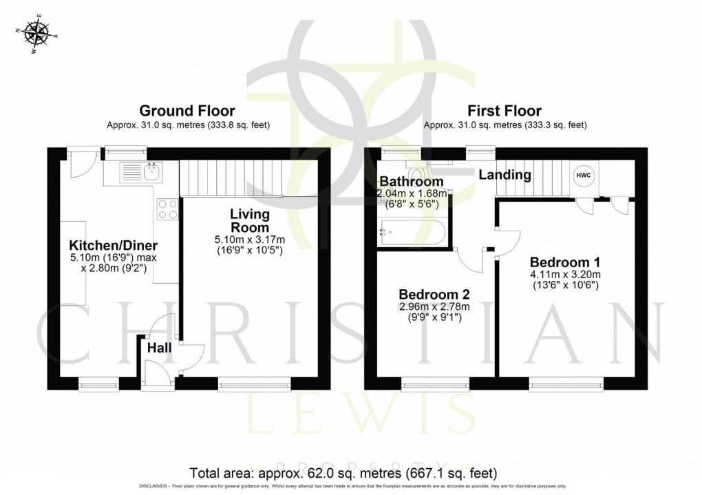 Floorplan for High Street, Badsey