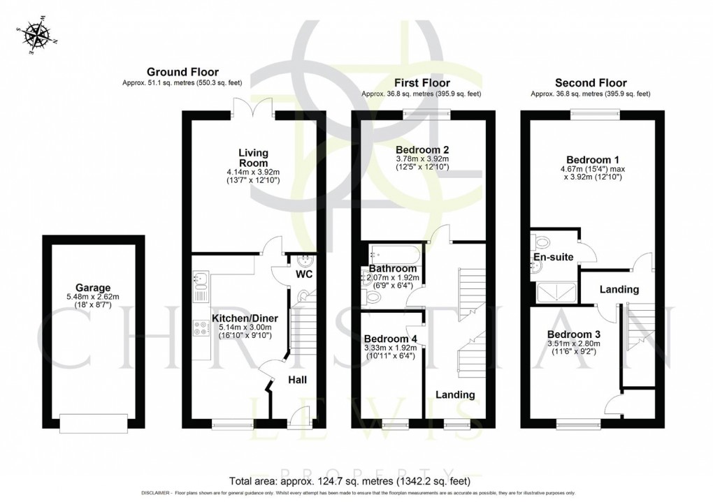 Floorplan for Cestrum Walk, Evesham