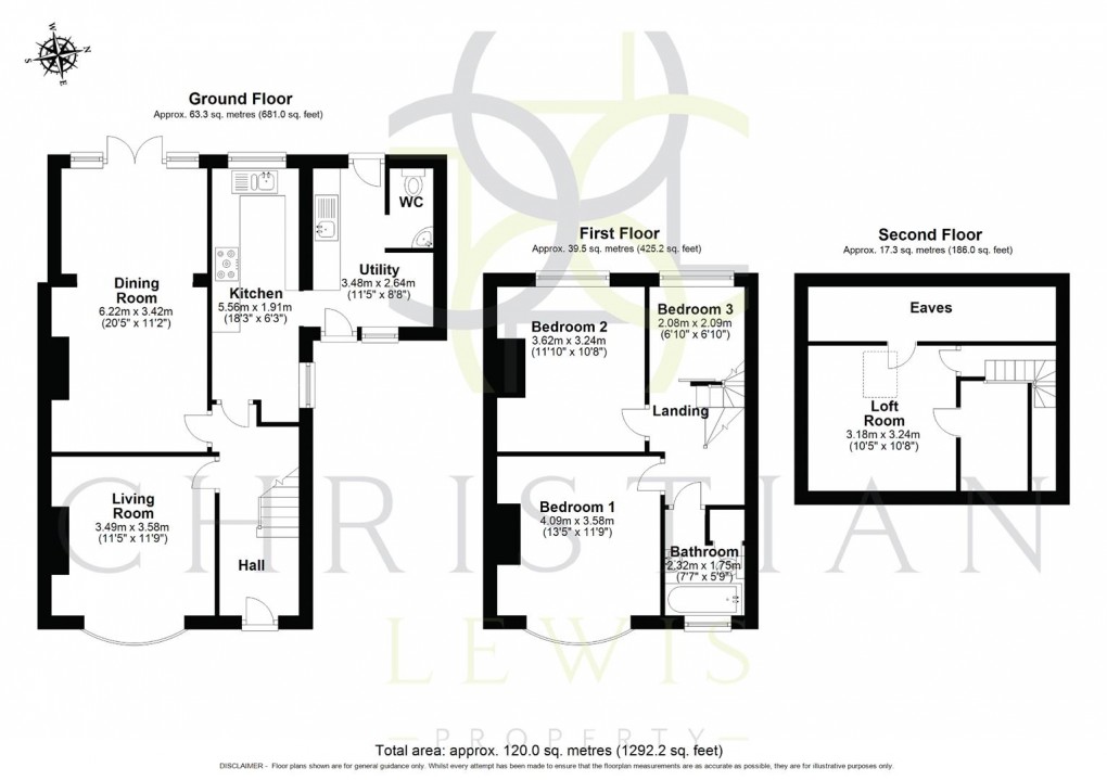 Floorplan for Cheltenham Road, Evesham