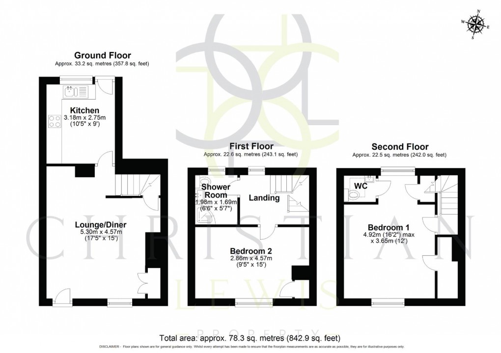 Floorplan for Far End, Broad Campden, Chipping Campden