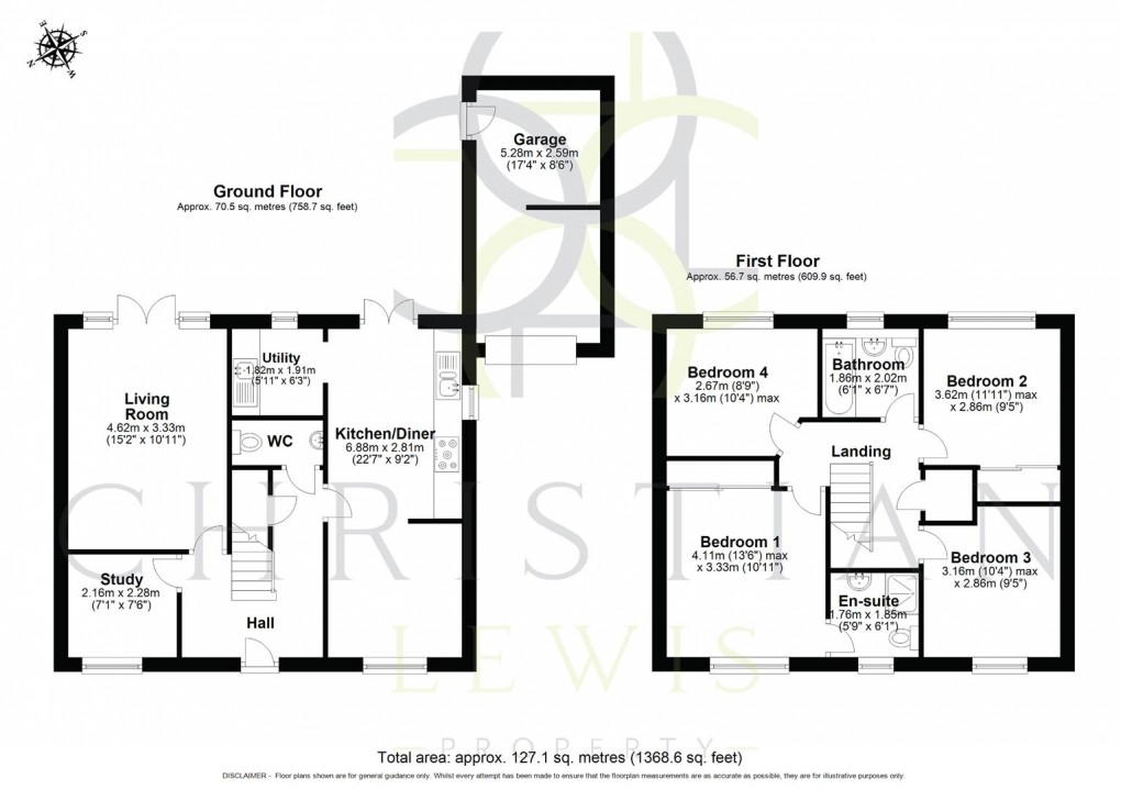 Floorplan for Wisteria Drive, Evesham