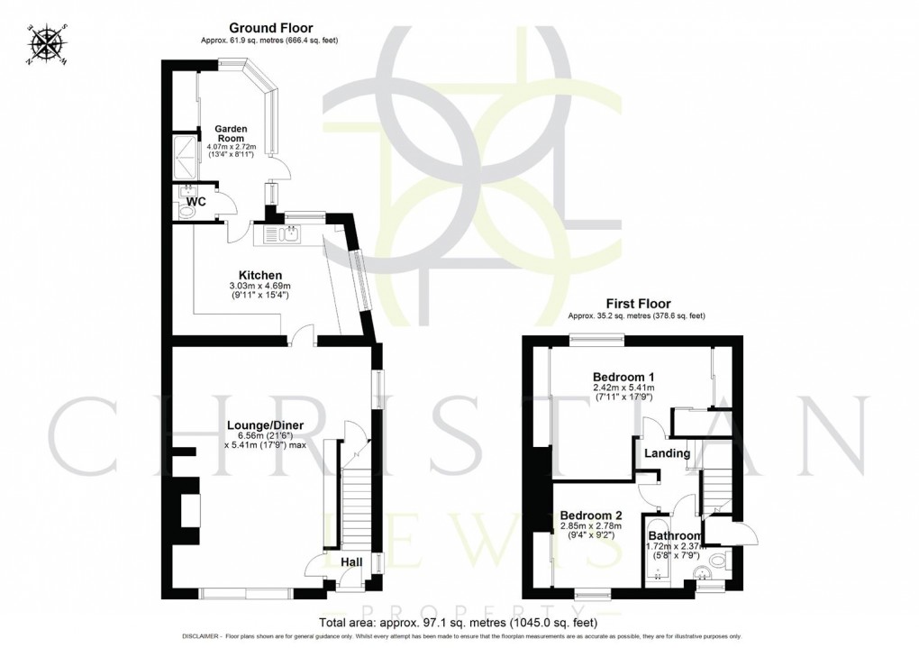 Floorplan for Seaford Lane, Naunton Beauchamp, Pershore