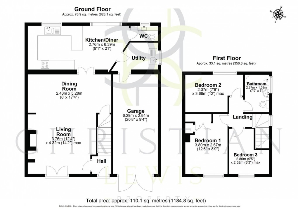 Floorplan for Stratford Road, Honeybourne