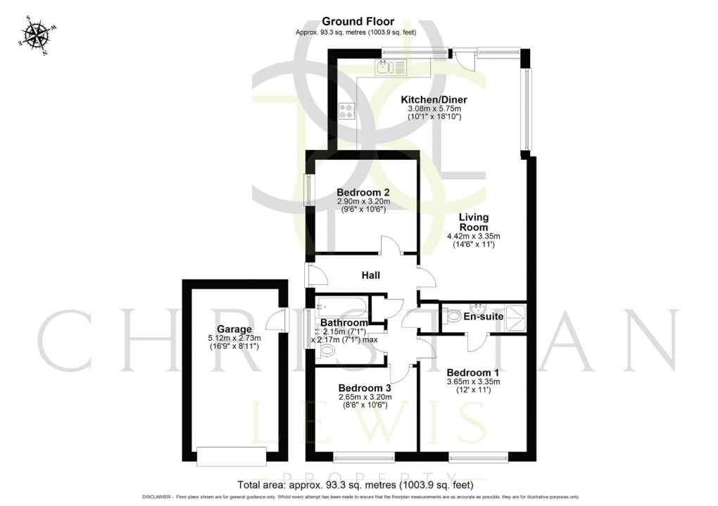 Floorplan for Lingfield Road, Evesham