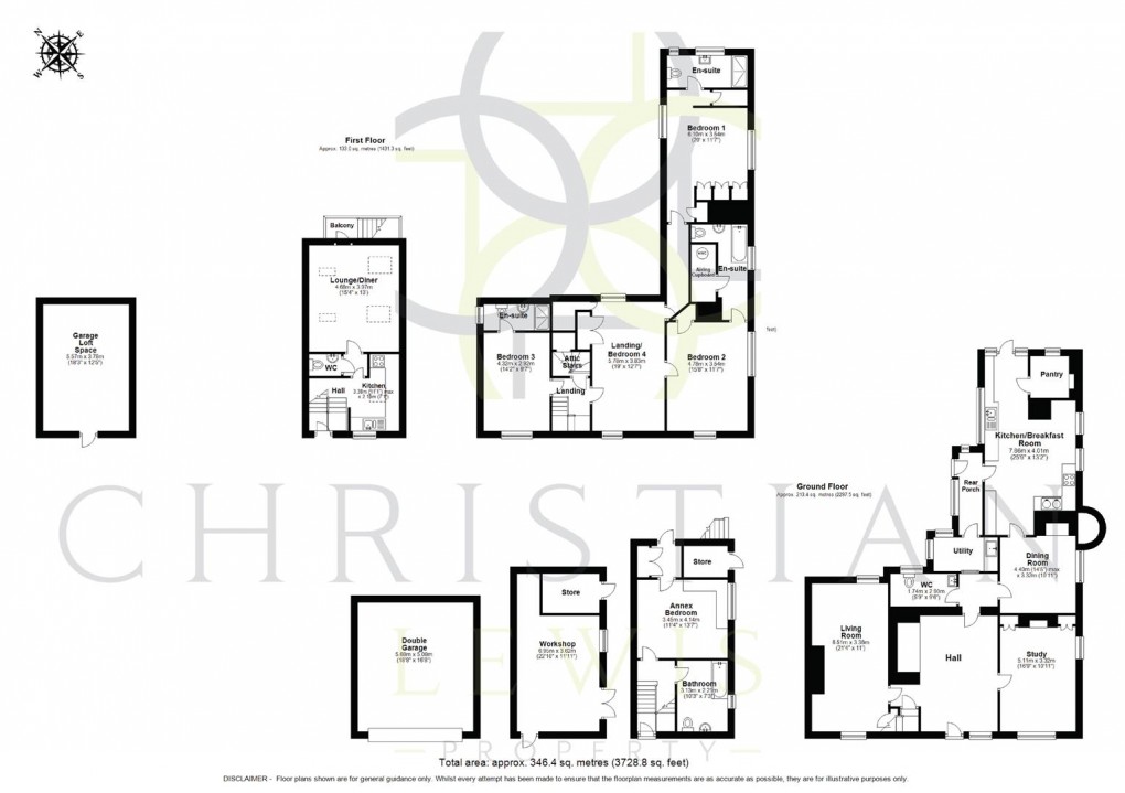 Floorplan for The Green, Cleeve Prior, Evesham