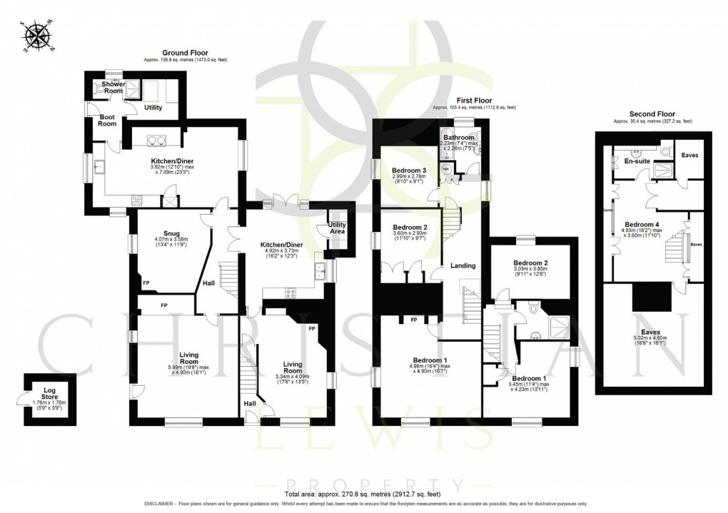 Floorplan for Main Street, Bretforton, Evesham