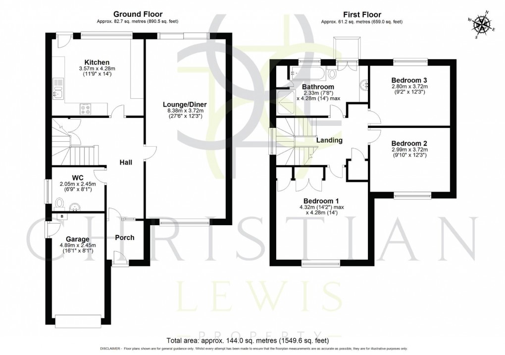 Floorplan for Meon Road, Mickleton, Chipping Campden