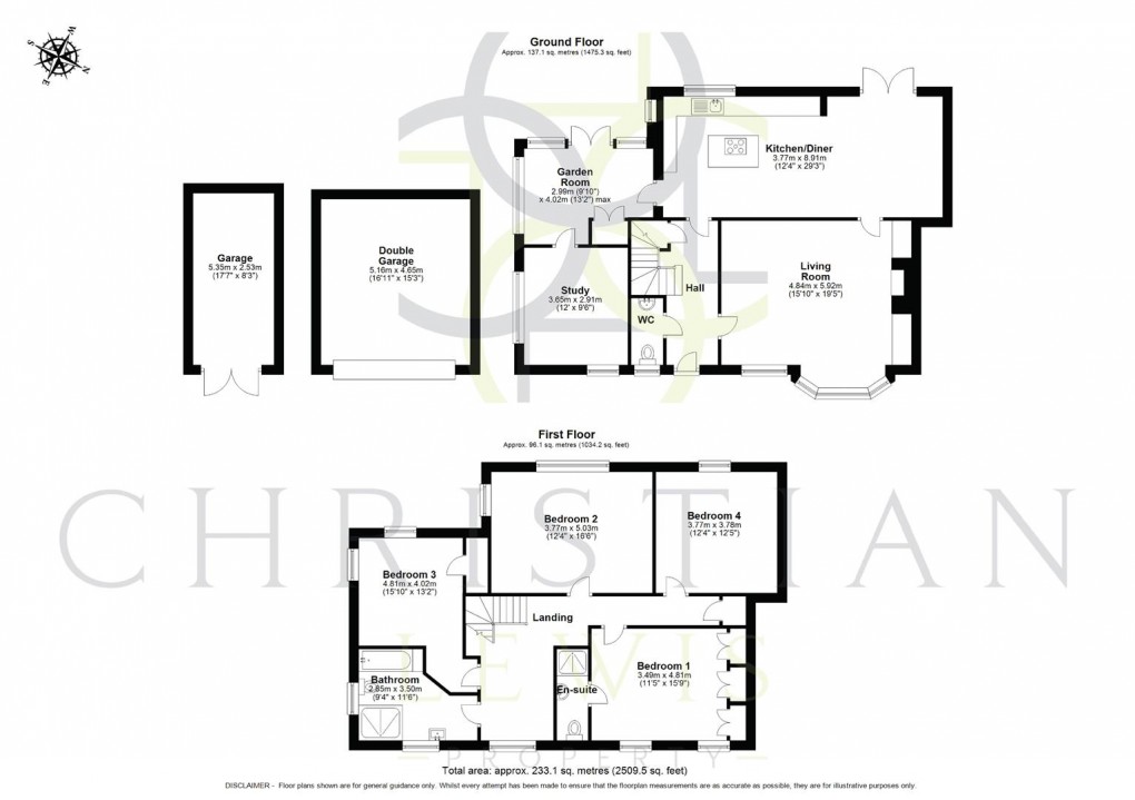 Floorplan for Longdon Court, Wickhamford, Evesham