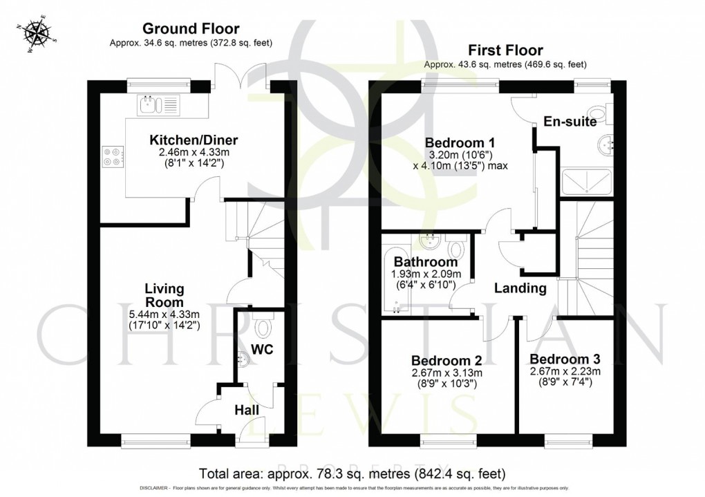 Floorplan for Turnpike Drive, Evesham