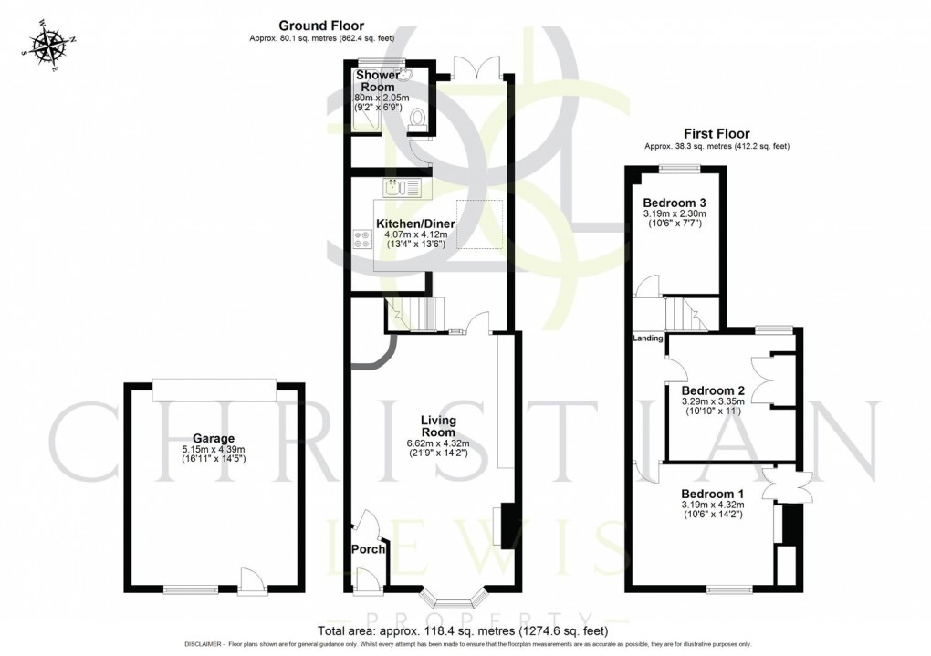 Floorplan for Montfort Street, Evesham