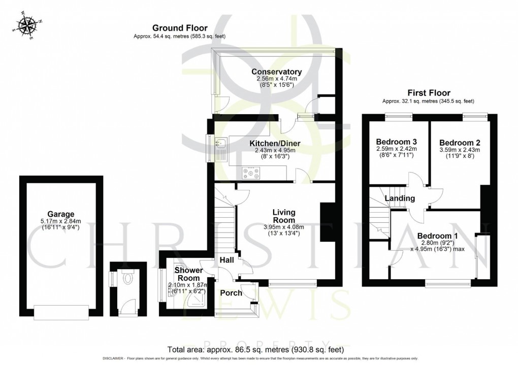 Floorplan for Newtown, Offenham, Evesham