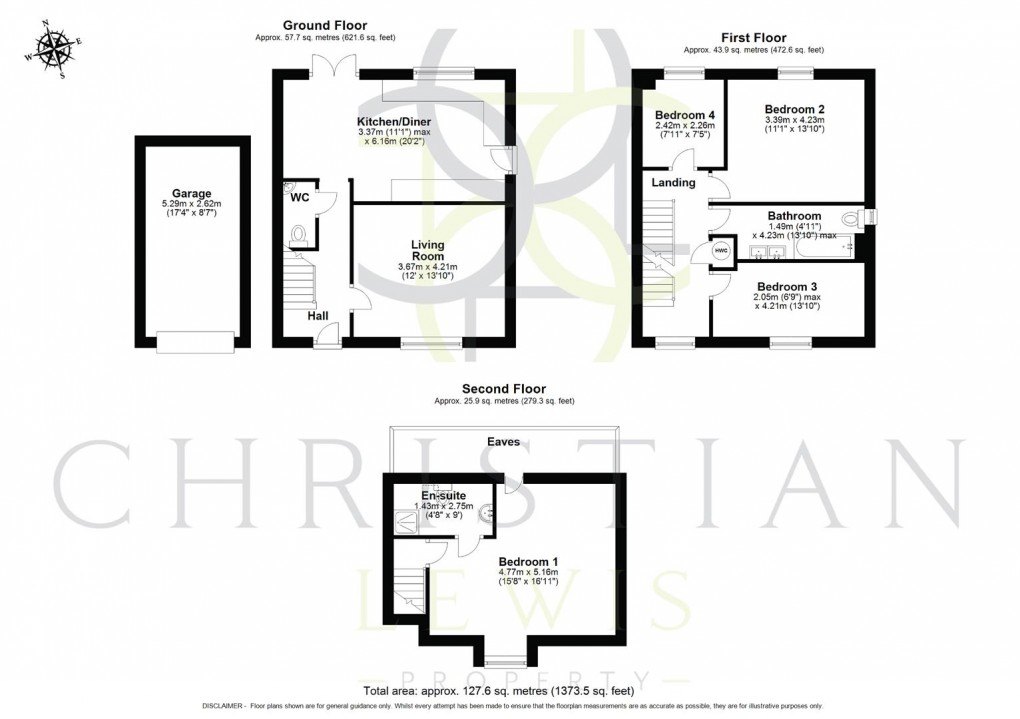 Floorplan for Legion Court, Middle Littleton, Evesham