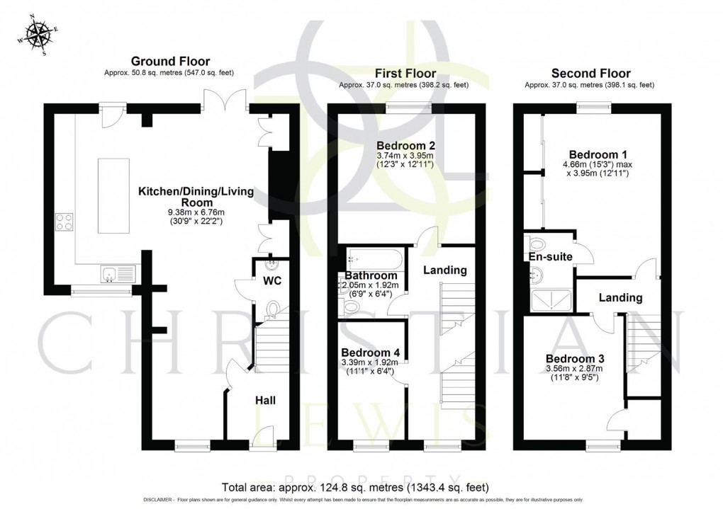 Floorplan for Poppy Close, Evesham