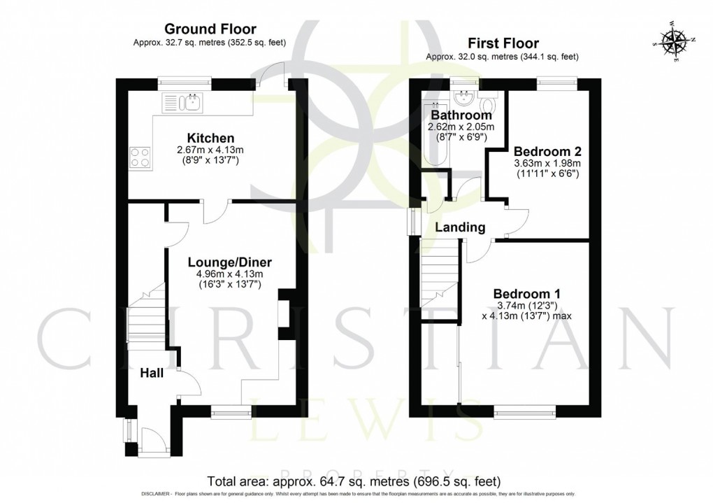 Floorplan for Alder Grove, Evesham