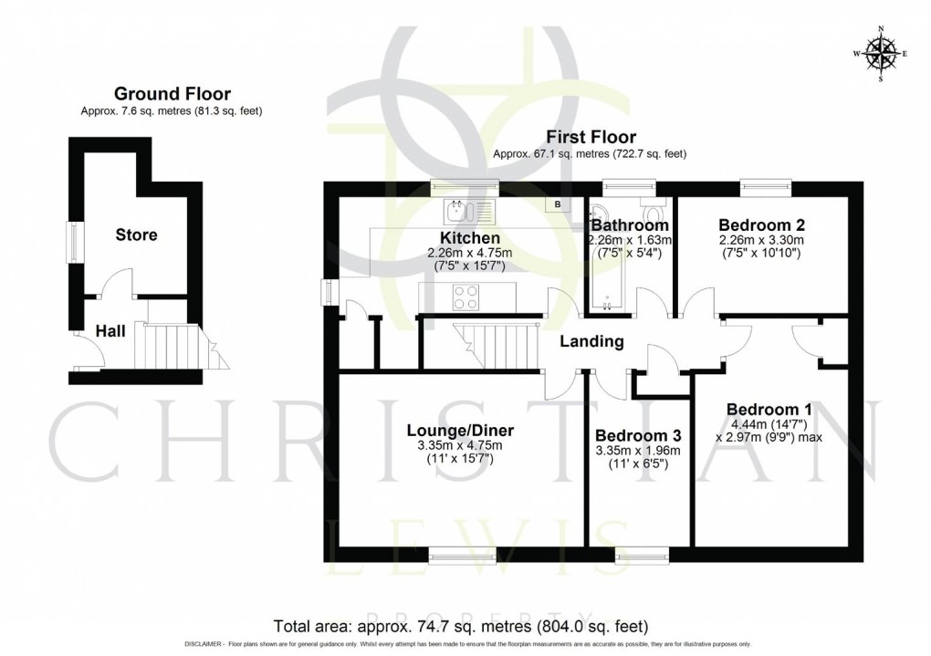 Floorplan for Sandscroft Avenue, Broadway