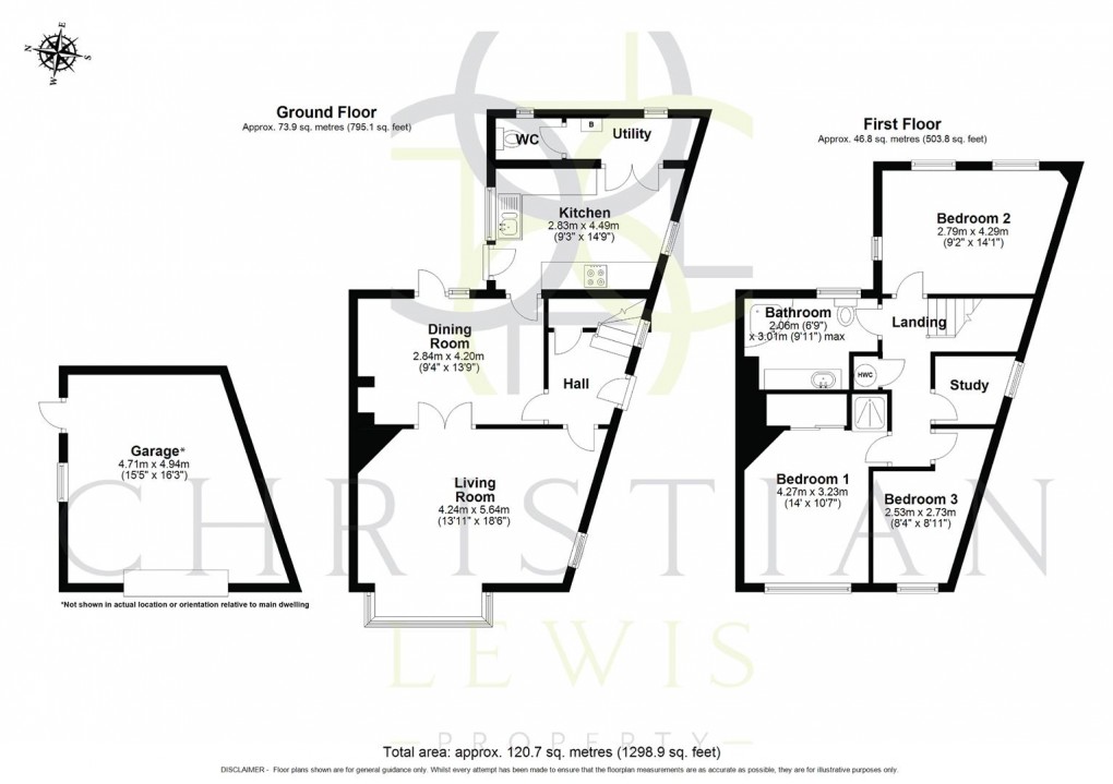 Floorplan for Queens Road, Evesham