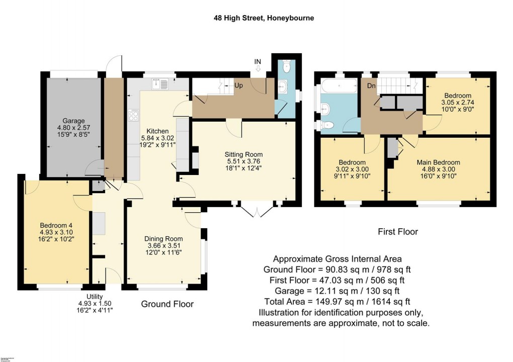 Floorplan for High Street, Honeybourne, Evesham