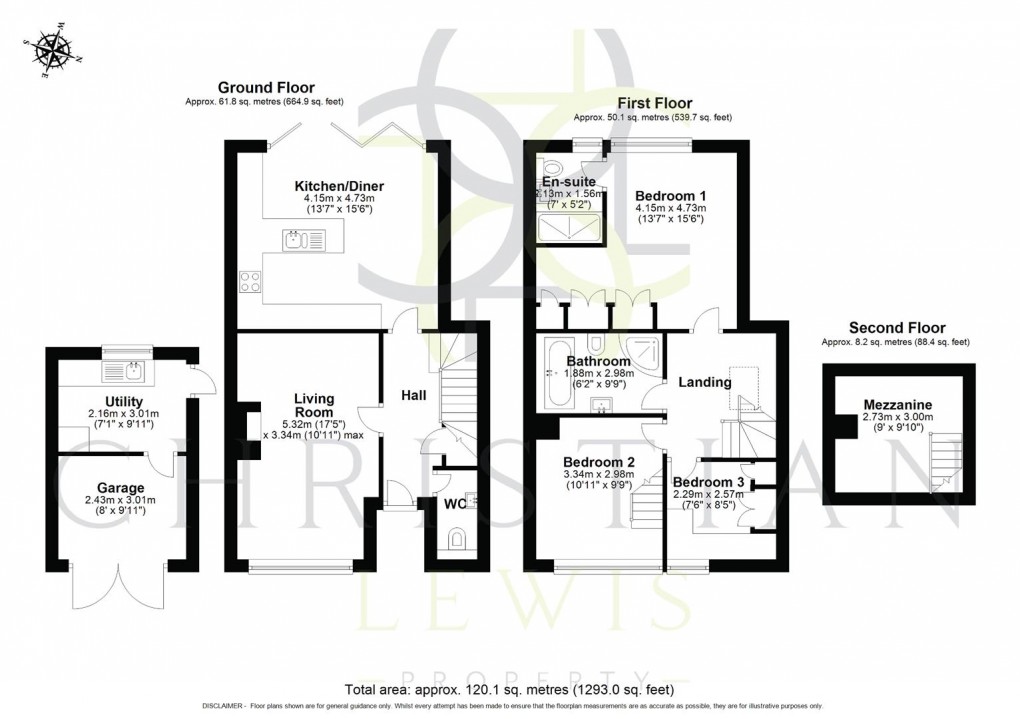 Floorplan for Sheriffs Lench, Evesham