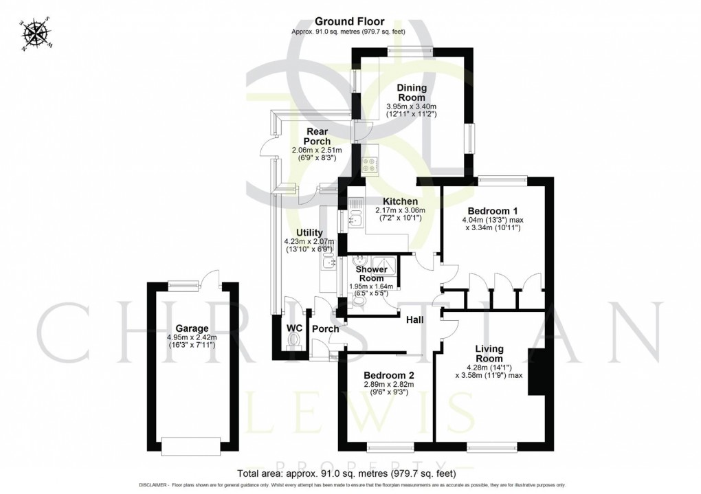 Floorplan for Lindsey Avenue, Evesham