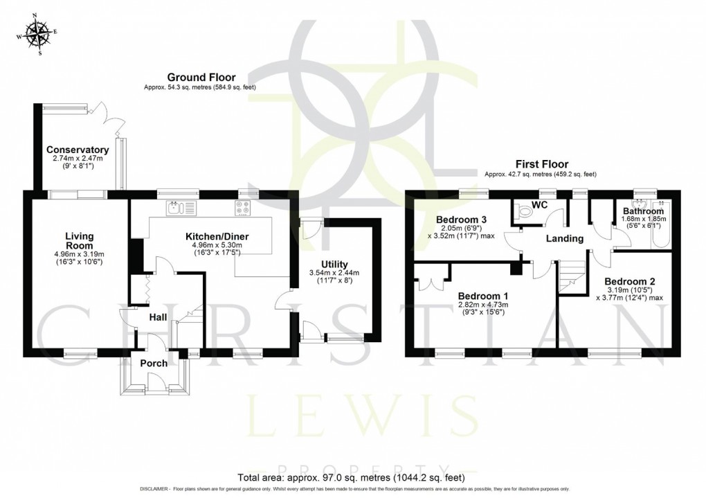 Floorplan for Green Leys, Badsey, Evesham