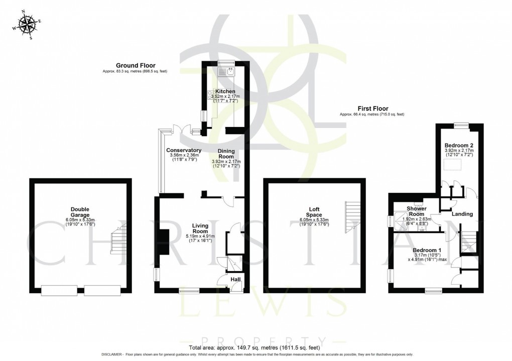 Floorplan for Pitchill, Evesham