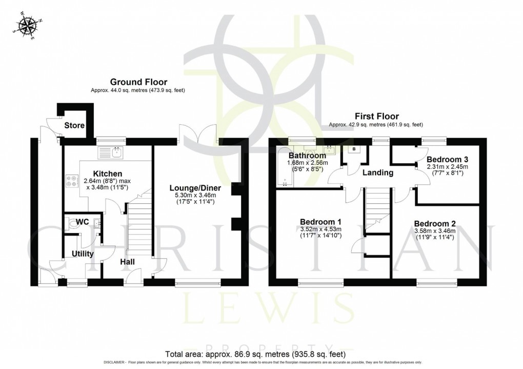 Floorplan for St. Lawrence Road, Evesham